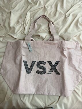 VSX Pale Pink Tote with Black Logo